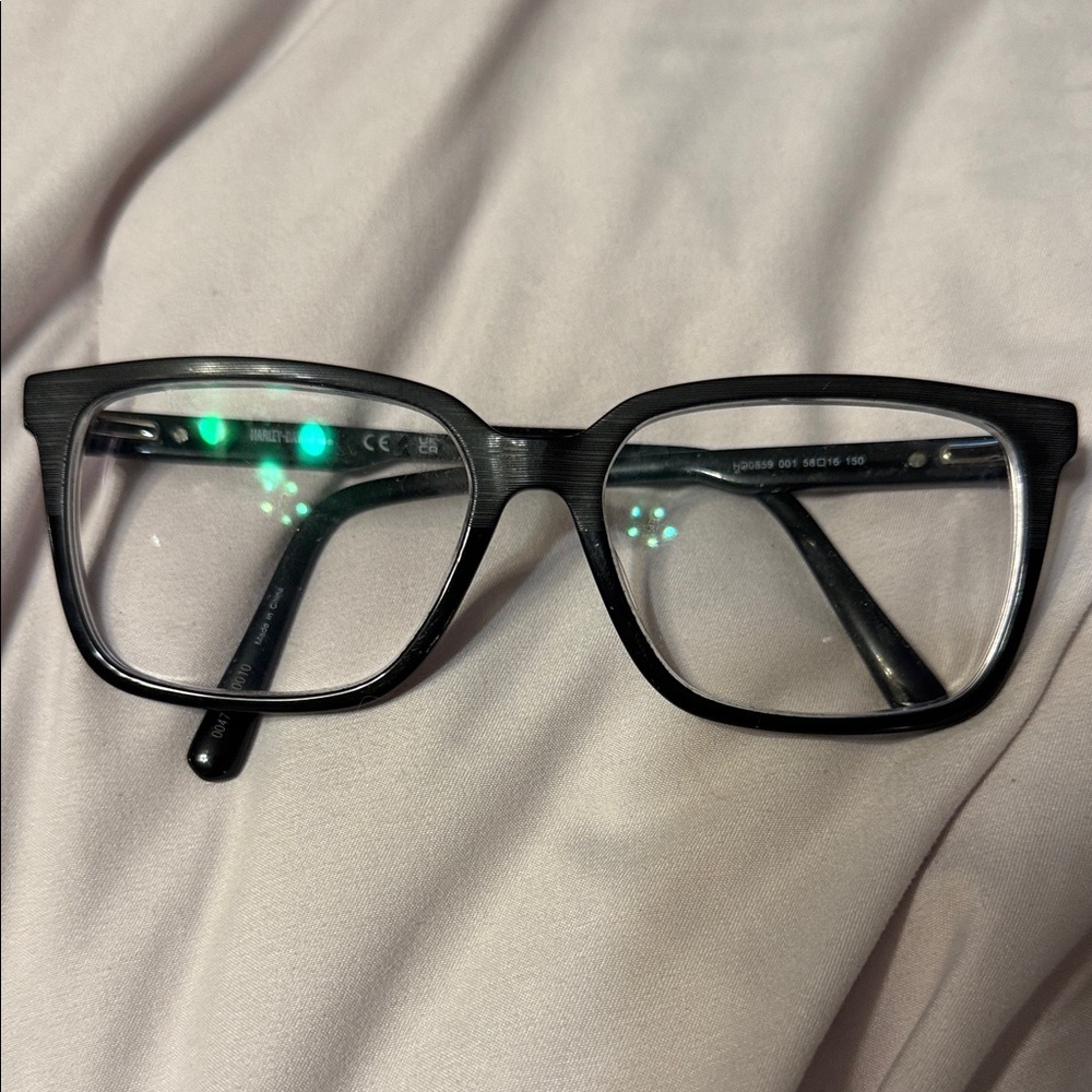 Harley Davidson Black Prescription  Eyeglass Frames HDO859 001 58 [] 16 150